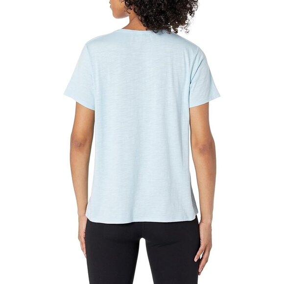 tasc Performance St. Charles V-Neck Bamboo T-Shirt Cool Blue Short Sleeve Small - Picture 2 of 6